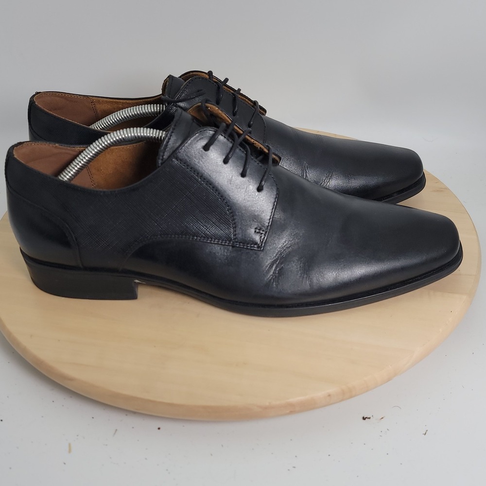 Florsheim Kierland Oxford Men Black Dress Shoes Size 10.5 W